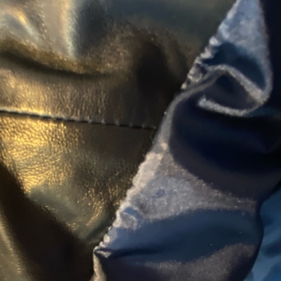 Giorgio Di Mare Dark Blue Leather Jacket : Medium Size - Picture 4 of 12